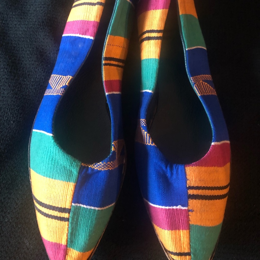 African Kente Print Shoes
